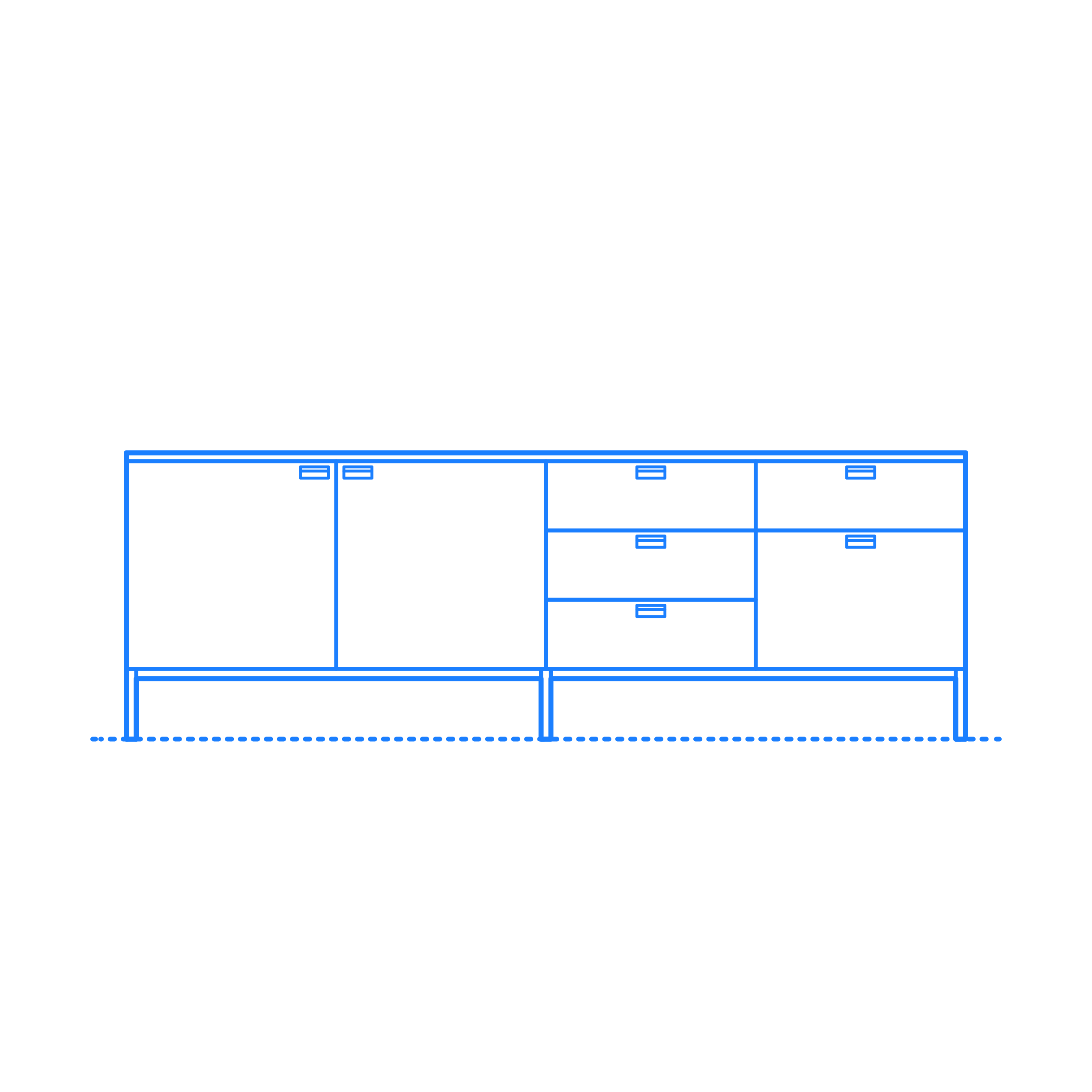 Furniture Credenzas Florence Knoll Four Position Credenza Outline Svg Vector Free Vectors
